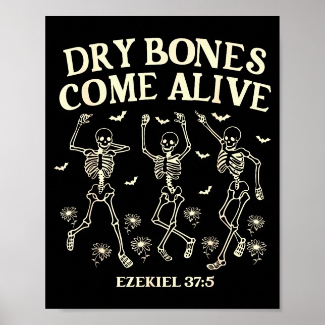 Affiche Dancing Skeleton Dry Bones Come Alive Christian Ha (Devant)