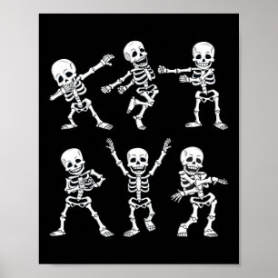 Affiche Dancing Skeletons Dance Challenge Boys Girl