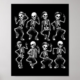 Affiche Dancing Skeletons Dance Challenge Boys Girl
