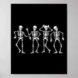 Affiche Dancing Skeletons Halloween Dance Challenge Garçon