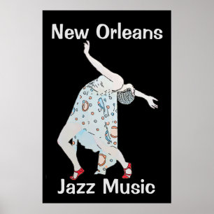 Affiche Dancing  to Jazz 2018 New Orleans