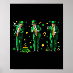 Affiche Dancing Trump St. Patricks Day, Uni-adultes,