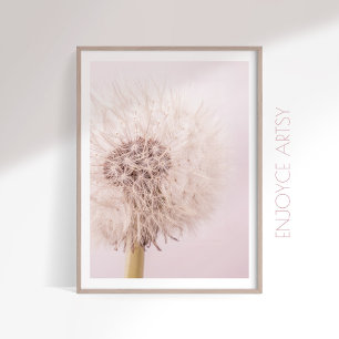 Affiche Dandelion rose luxuriante féminine