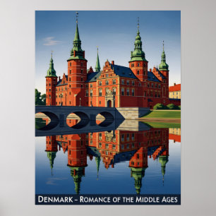 Affiche Danemark - Château de Frederiksborg