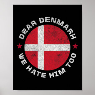 Affiche Danemark Cher Groenland Nous Le Détestons Aussi Au