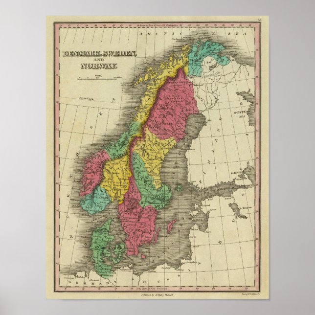 Affiche Danemark, Suède Et Norvège (Devant)