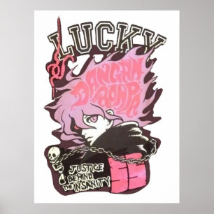 Affiche Danganronpa 2 Ultimate Lucky Nagito Komaeda Pink 