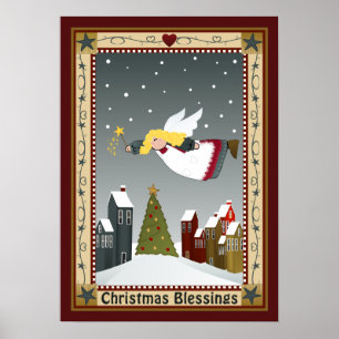 Affiche d'ange de Noël
