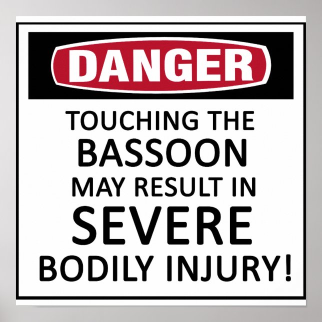 Affiche Danger Bassoon (Devant)