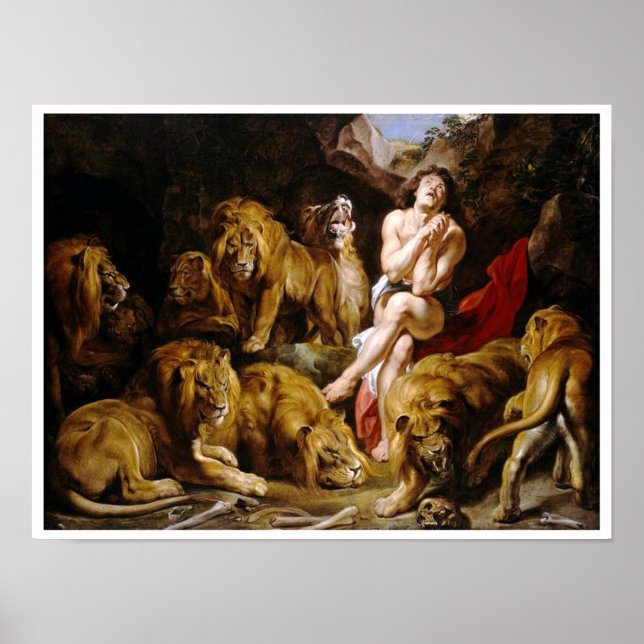 Affiche Daniel dans la peinture Den des Lions (Devant)