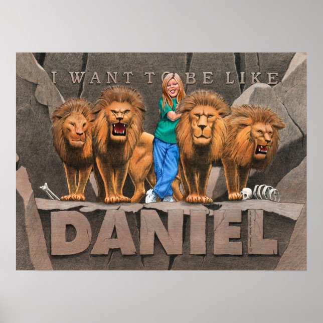 Affiche Daniel et le Den du Lion - Fille (Devant)