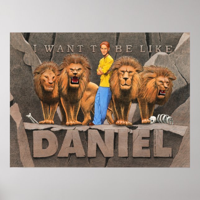 Affiche Daniel et le Den du Lion - Garçon (Devant)