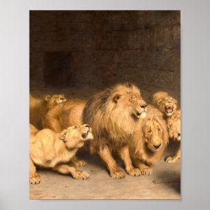 Affiche Daniel In The Lions Den 1872 By Briton Riviere