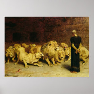 Affiche Daniel in the Lions' Den, 1872 par Briton Riviere