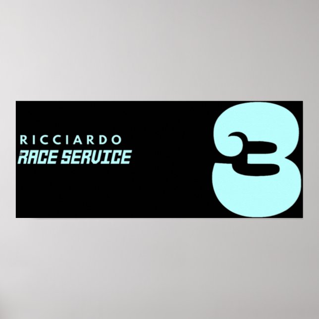 Affiche Daniel Ricciardo Tous Bons Tous Les Mois SeafoamPu (Devant)