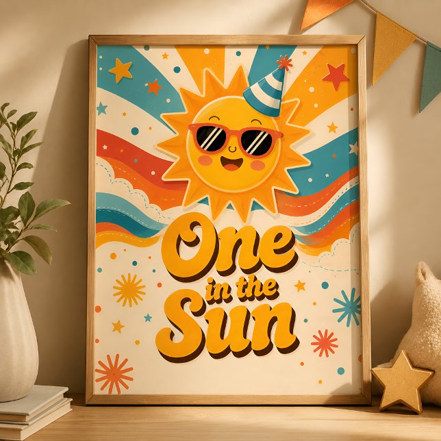 Affiche d'anniversaire One in the Sun (Créateur téléchargé)