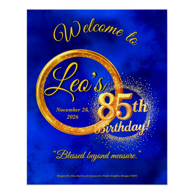 Affiche d'anniversaire pour un événement marquant (Devant)