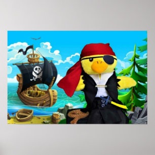 Affiche Danny Duck le pirate.