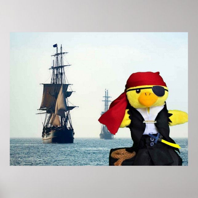 Affiche Danny Duck le Pirate. (Devant)