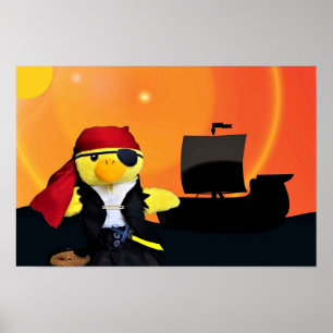 Affiche Danny Duck le pirate.