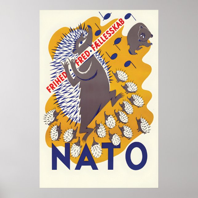 Affiche danoise anti-russe de l'OTAN Frihed  Liber (Devant)