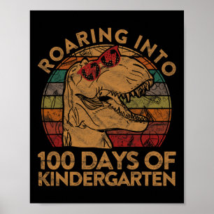 Affiche Dans 100 Jours De Jardin D'Enfants Cadeau Heureux 