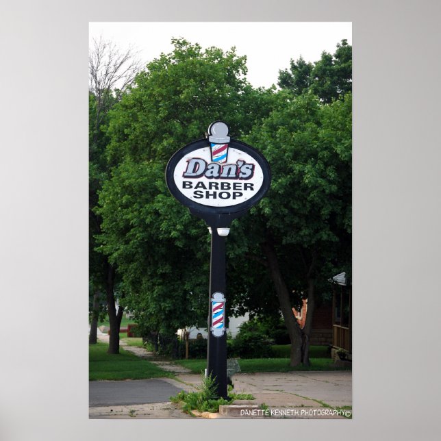 Affiche Dan's Barber Shop (Devant)
