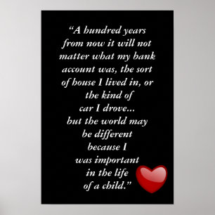 Affiche dans cent ans