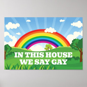 Affiche Dans Cette Chambre, Nous Disons Gay Cute Pride Arc