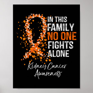 Affiche Dans cette famille combat seul Chemise Cancer du r
