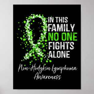 Affiche Dans cette famille combat seul Lymphome non hodgki