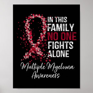 Affiche Dans cette famille combat seul Myélome multiple
