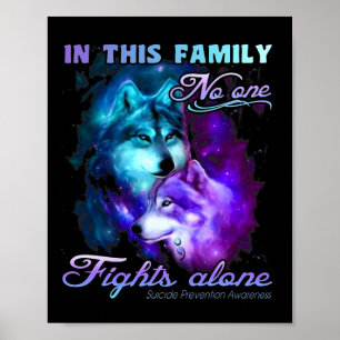 Affiche Dans Cette Famille, Personne ne combat seul
