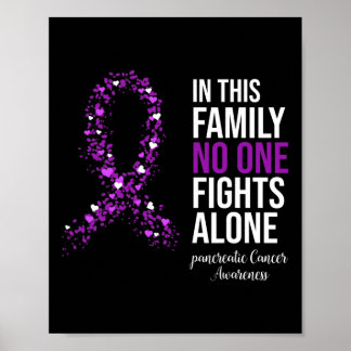Affiche Dans Cette Famille Personne ne combat seul Pancréa