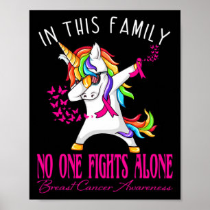 Affiche Dans Cette Famille, Personne Ne Lutte Seul Cancer