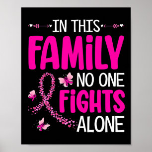 Affiche Dans Cette Famille, Personne Ne Lutte Seul Cancer