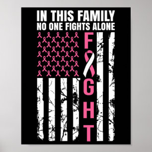 Affiche Dans Cette Famille, Personne Ne Lutte Seul Cancer