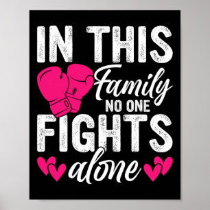 Affiche Dans Cette Famille, Personne Ne Lutte Seul Cancer