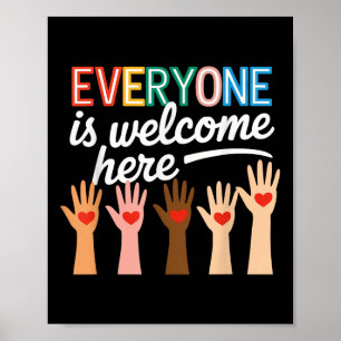 Affiche Dans Cette Salle Tout Le Monde Est Bienvenue Ici E