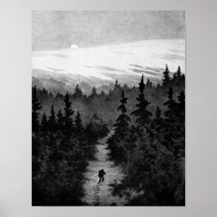 Affiche Dans la forêt Theodor Kittelsen