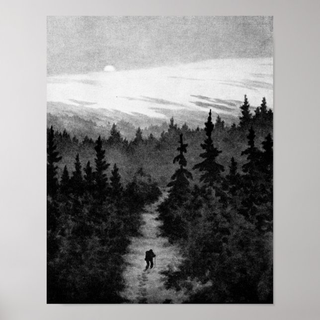 Affiche Dans la forêt Theodor Kittelsen (Devant)