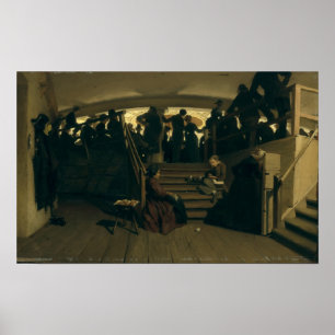 Affiche Dans la galerie du théâtre d'état de Hambourg