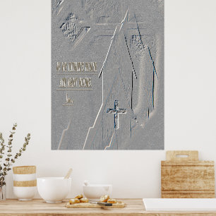 Affiche Dans la maison de mon Père Jean14:2 croix église B