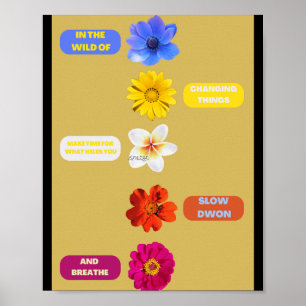 Affiche Dans la nature des choses qui changent. PAR SMILE