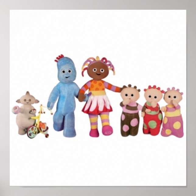 Affiche Dans la nuit jardin igglepiggle upsy daisy makka p (Devant)