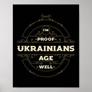 Affiche Dans la preuve que les Ukrainiens vieillissent bie
