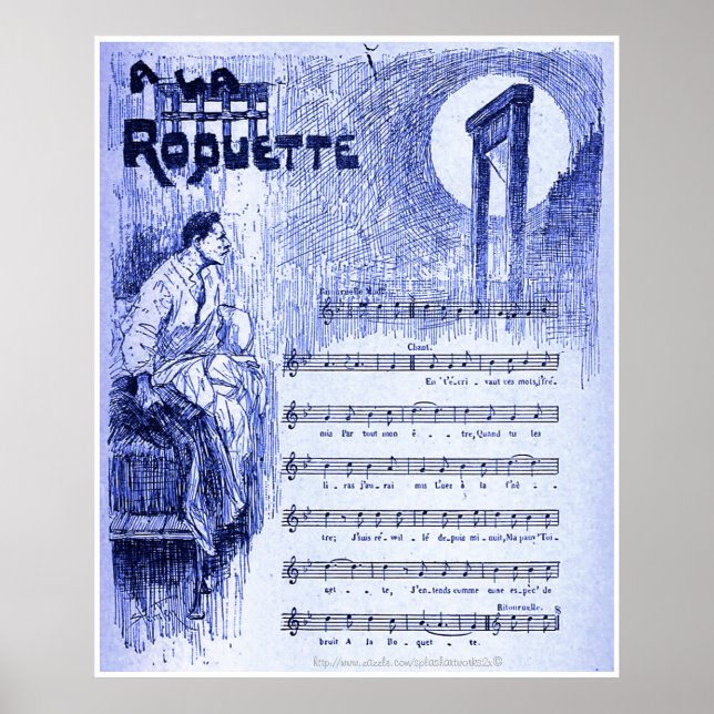 Affiche "Dans la rue - musique d'Aristide Bruant, Paris 18 (Devant)