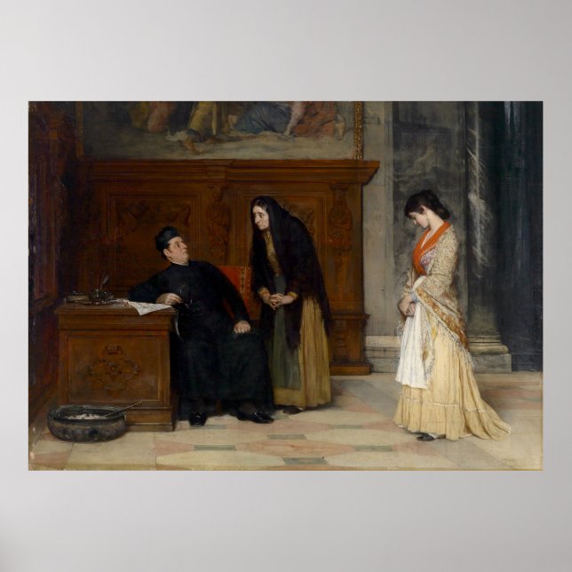 Affiche Dans la sacristie (Devant)