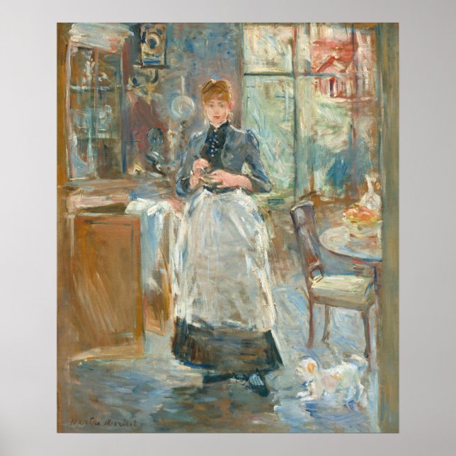 Affiche Dans la salle à manger - Berthe Morisot Art (Devant)