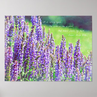 Affiche dans la vallée de violet